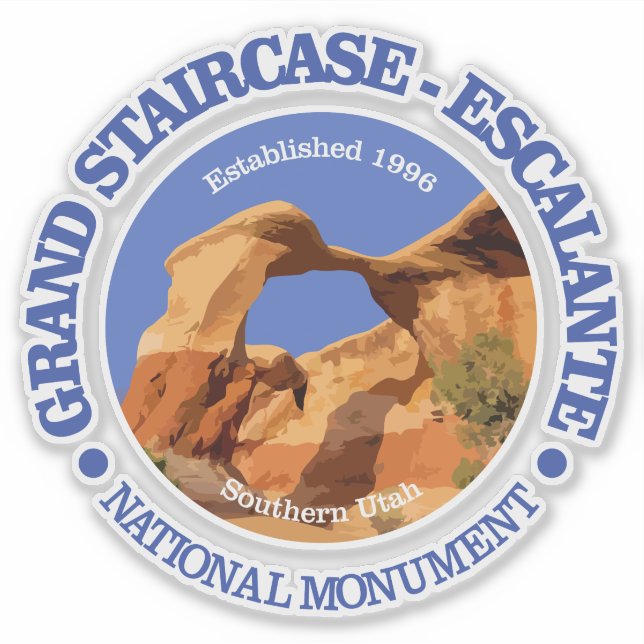 Grand Staircase - Escalante NM Klistermärken (Framsida)