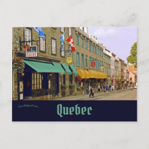 Grand Street Lower Town Old Quebec Vykort