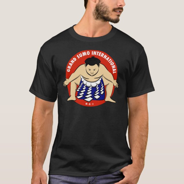 Grand Sumo Internationell Yokozuna Logotyp Classic T Shirt (Framsida)