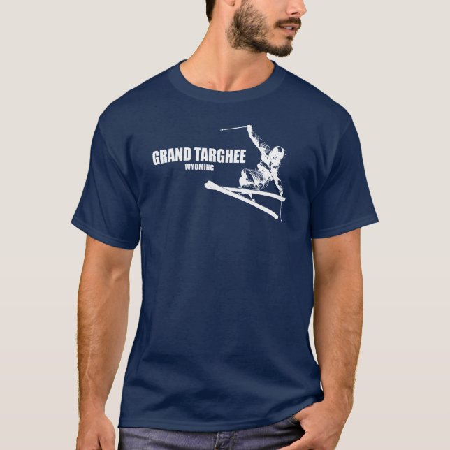 Grand Targhee Resort Wyoming Skier T Shirt (Framsida)