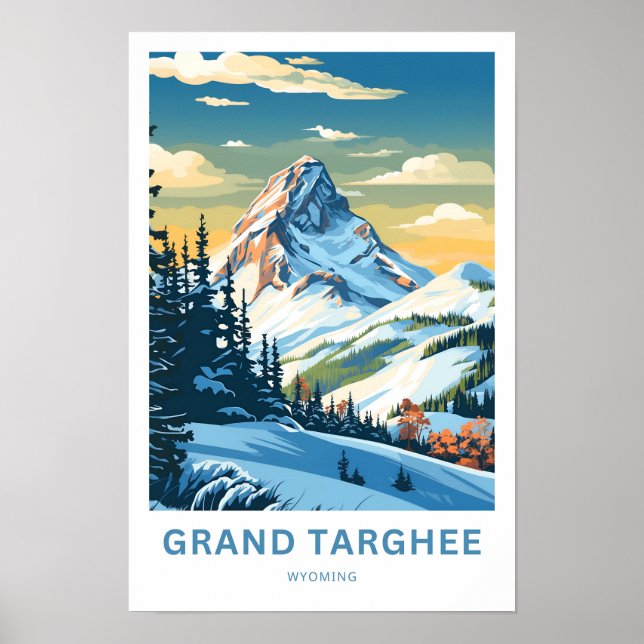 Grand Targhee Wyoming Travel Skriv ut Poster (Framsidan)