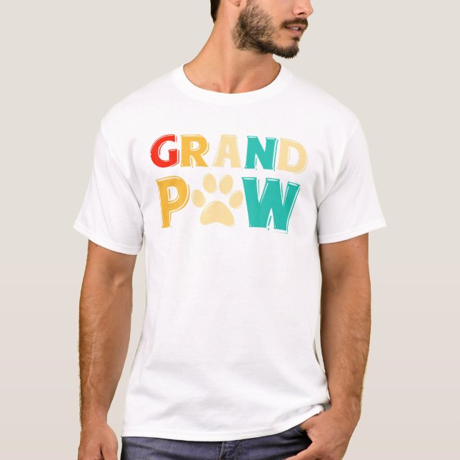 Grand Tass Hund TShirt Grandpaw Hund älskare VI T Shirt (Framsida)