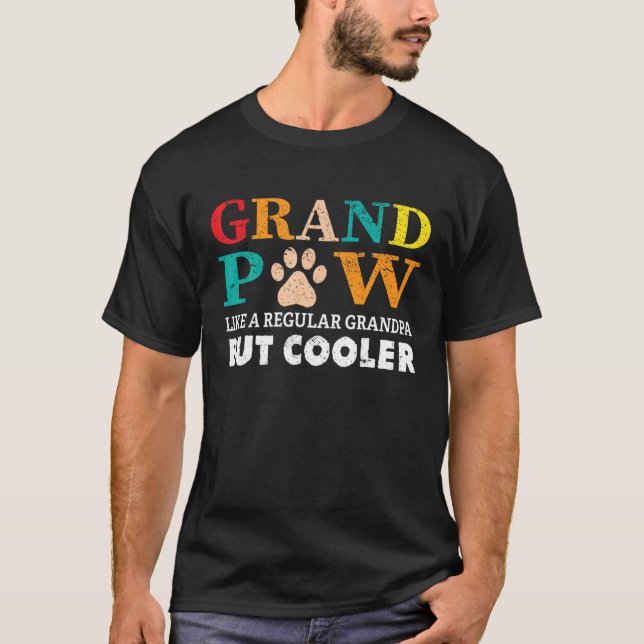 Grand Tass som en vanlig morfar men Cooler Funny T Shirt (Framsida)
