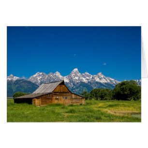 Grand Teton Barn Hälsningskort