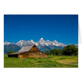 Grand Teton Barn Hälsningskort