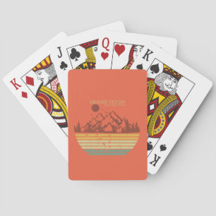 Grand Teton bergen Nationalpark Wyoming Casinokort