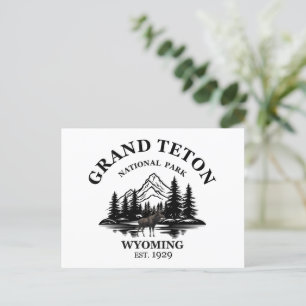 Grand Teton-bergen nationalparken Wyoming Holida Helg Vykort