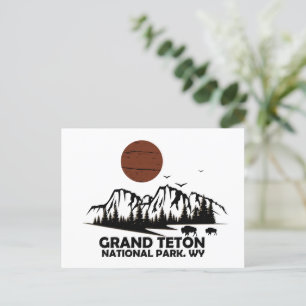 Grand Teton-bergen nationalparken Wyoming Holida Helg Vykort