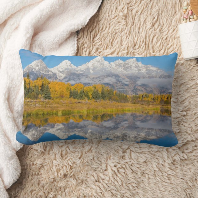 Grand Teton-bergen Wyoming Lumbarkudde (Filt)