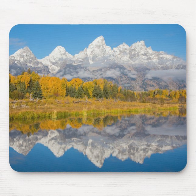 Grand Teton-bergen Wyoming Musmatta (Framsidan)