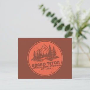 Grand Teton bergens nationalpark Wyoming Helg Vykort