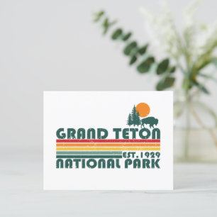 Grand Teton bergens nationalpark Wyoming Helg Vykort