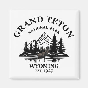 Grand Teton bergens nationalpark Wyoming Magnet