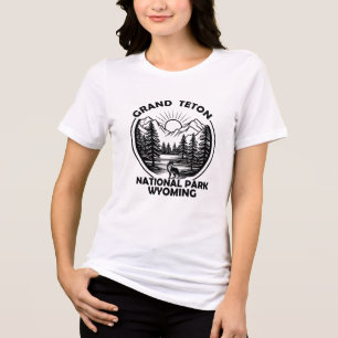Grand Teton bergens nationalpark Wyoming T Shirt
