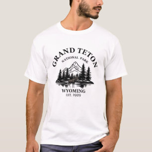 Grand Teton bergens nationalpark Wyoming T Shirt