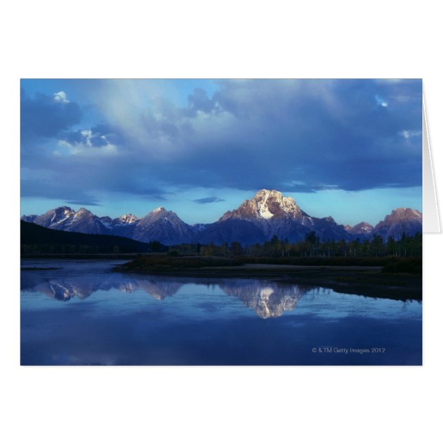 Grand Teton bergsskala 2 Hälsningskort (Framsidan Horizontal)