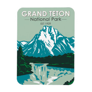 Grand Teton Jackson Hål Valley nationalpark Magnet