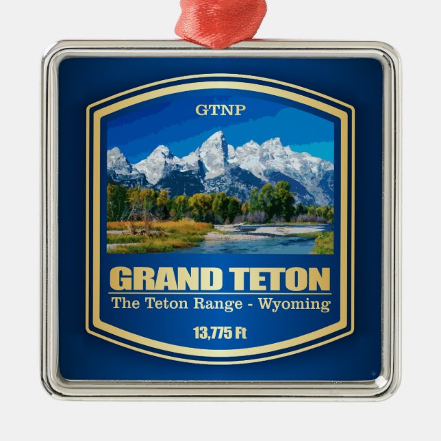Grand Teton Julgransprydnad Metall (Framsidan)
