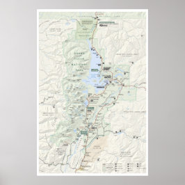 Grand Teton karta poster