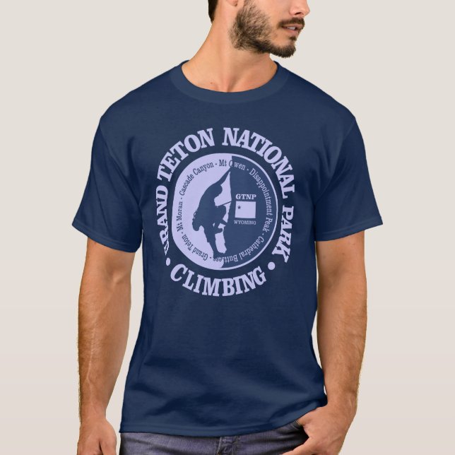 Grand Teton (klättring) T Shirt (Framsida)
