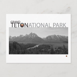GRAND TETON NAT’L PARK-Wyoming-Ansel Adams View- Vykort