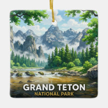 Grand Teton National Park Anime-inspirerat landska