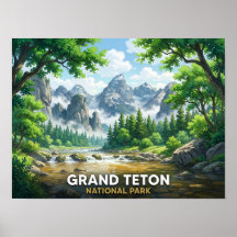 Grand Teton National Park | Anime Landskap
