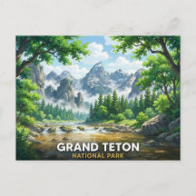 Grand Teton National Park | Anime-landskap