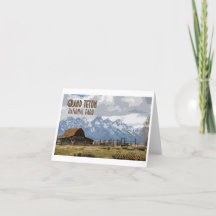 Grand Teton National Park-anteckningskort