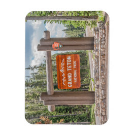 Grand Teton National Park Entrance Sign Magnet