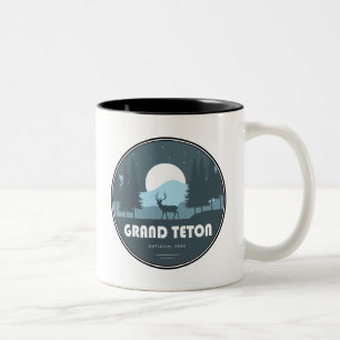 Grand Teton National Park Hjort Två-Tonad Mugg