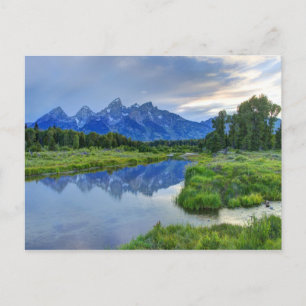Grand Teton National Park i Sunset Vykort