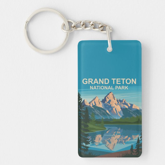 Grand Teton National Park Landcape Travel Art (Framsidan)