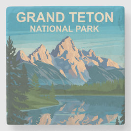 Grand Teton National Park Landcape Travel Art Stenunderlägg