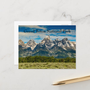 Grand Teton National Park Mountain Range Vykort