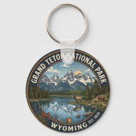 Grand Teton National Park Nyckelring | Wyoming Ber