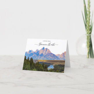 Grand Teton National Park Personlig Note Card Tack Kort