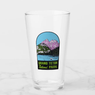 Grand Teton National Park - Pint Glass Glaskopp