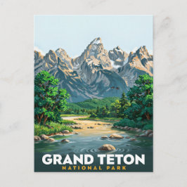 Grand Teton National Park Resa Vykort
