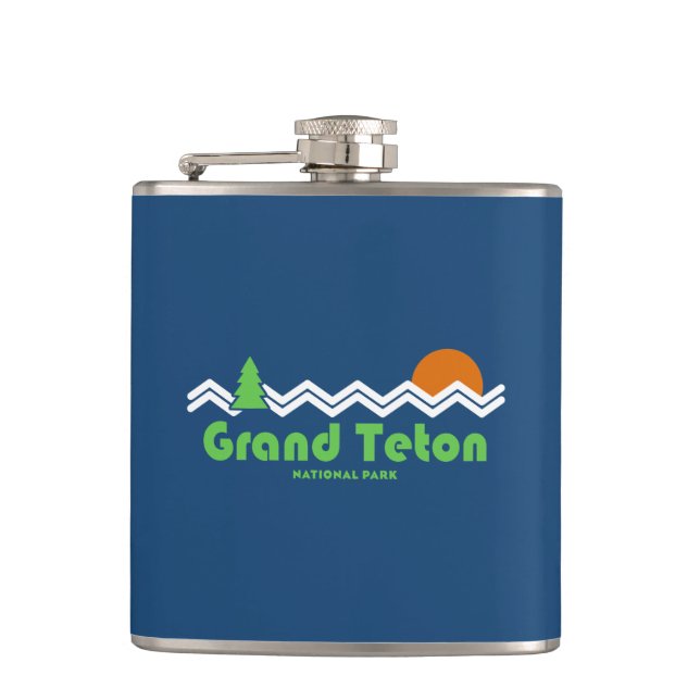 Grand Teton National Park Retro Fickplunta (Framsidan)