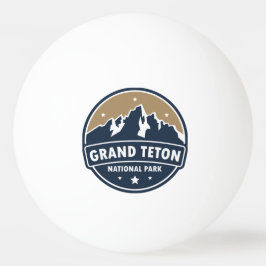Grand Teton National Park Round Emblem Pingisboll
