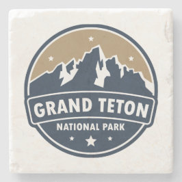 Grand Teton National Park Round Emblem Stenunderlägg