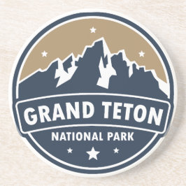 Grand Teton National Park Round Emblem Underlägg