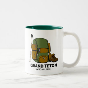 Grand Teton National Park-ryggsäck Två-Tonad Mugg