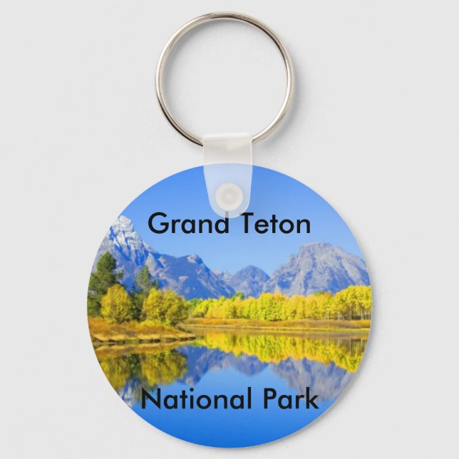 Grand Teton National Park Series 1 Nyckelring (Framsida)