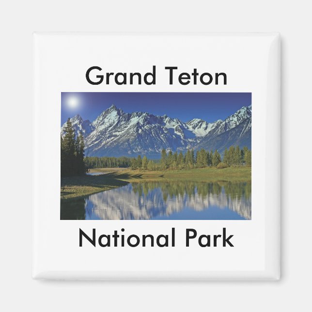 Grand Teton National Park Series 4 Magnet (Framsidan)