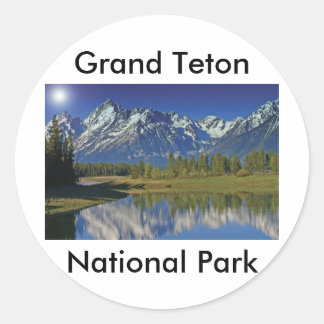 Grand Teton National Park Series 4 Runt Klistermärke