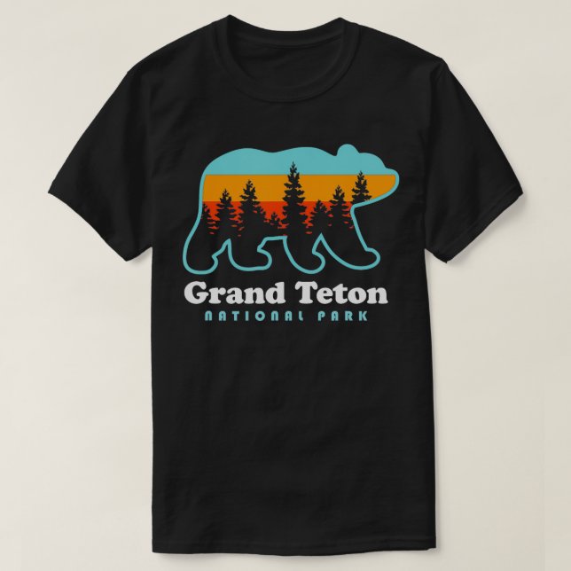 Grand Teton National Park Teton Mountains TShirt T Shirt (Design framsida)