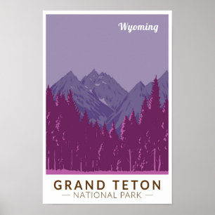 Grand Teton National Park Teton Range Resa Konst Poster