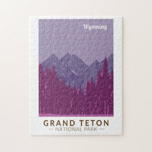 Grand Teton National Park Teton Range Travel Art Pussel